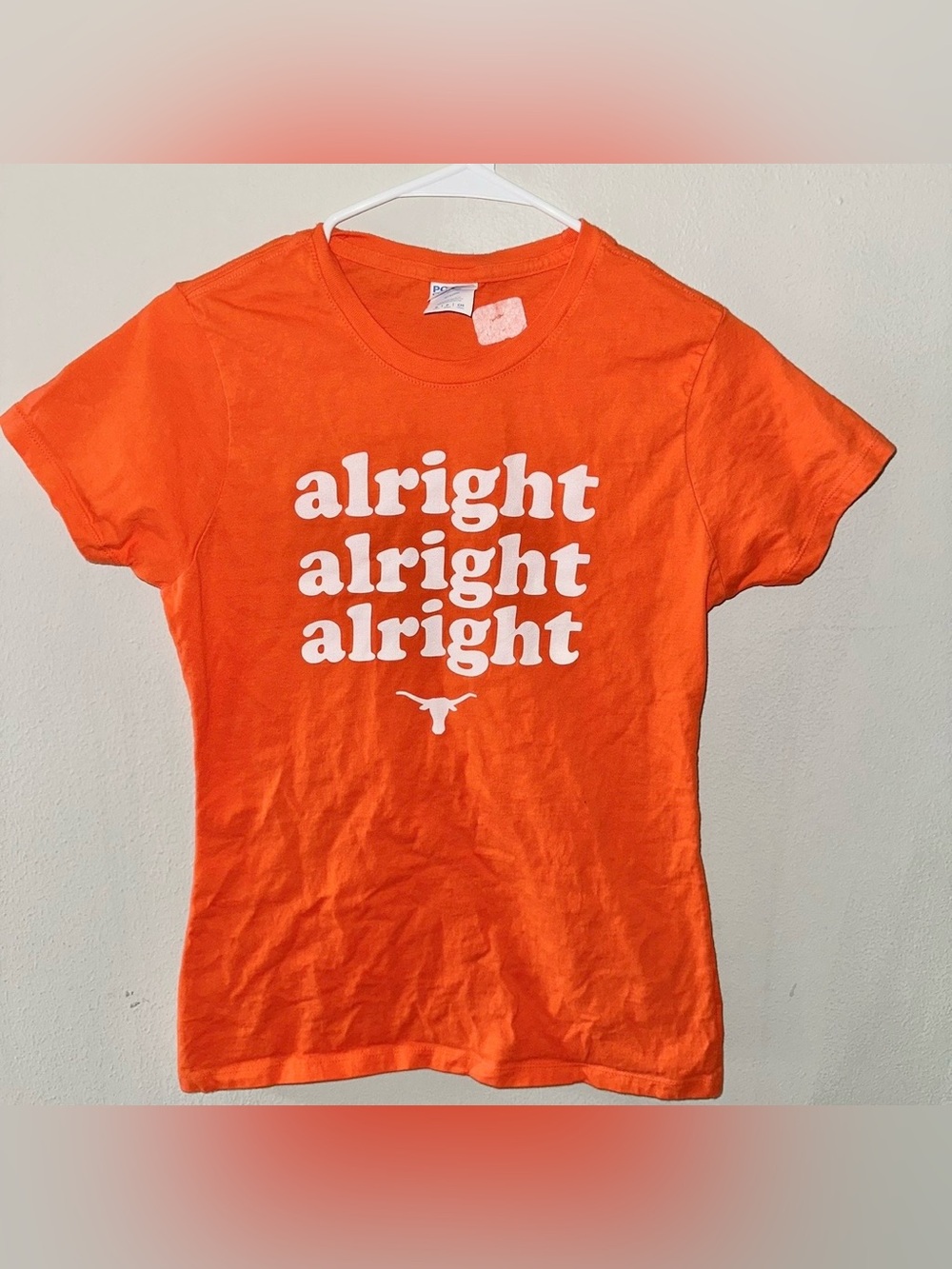 Alright Alright Alright Orange Graphic T-Shirt Longhorns